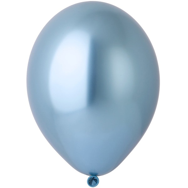 Кулька з гелієм Хром синій 12д(30см) 3102-0632 фото