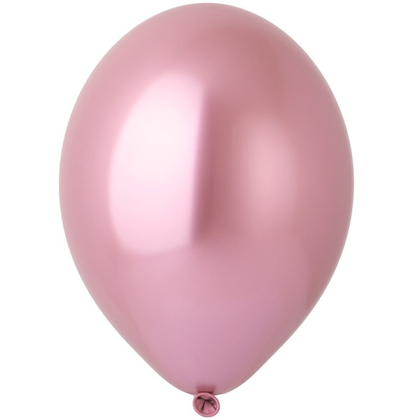 Кулька з гелієм Хром рожевий 12д(30см) 3102-0634 фото