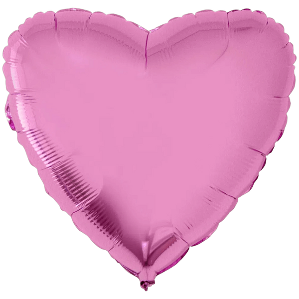 Фольговане серце рожеве 1204-0008 фото