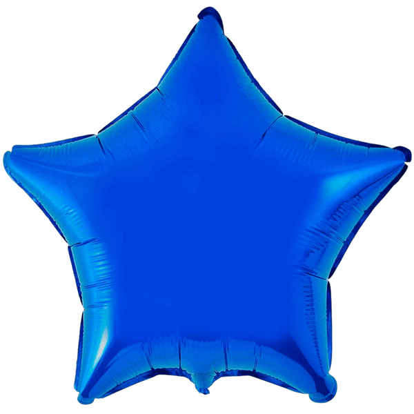 Фольгированная звезда - синяя 1204-0096 фото