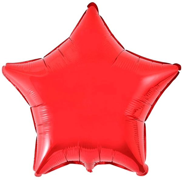 Фольгированная звезда - красная 1204-0100 фото