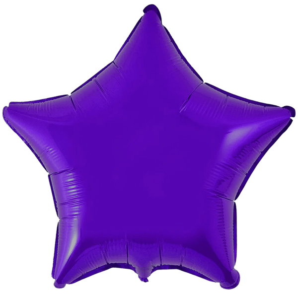 Фольгированная звезда - фиолетовая 1204-0102 фото