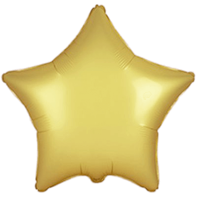 Фольгированная звезда - сатин золото 1204-0951 фото