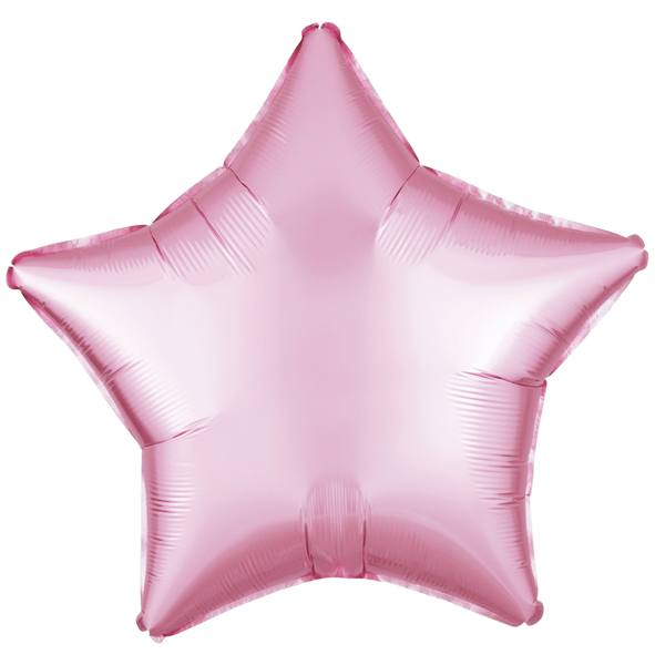 Фольгированная звезда - сатин розовая 3204-0004 фото