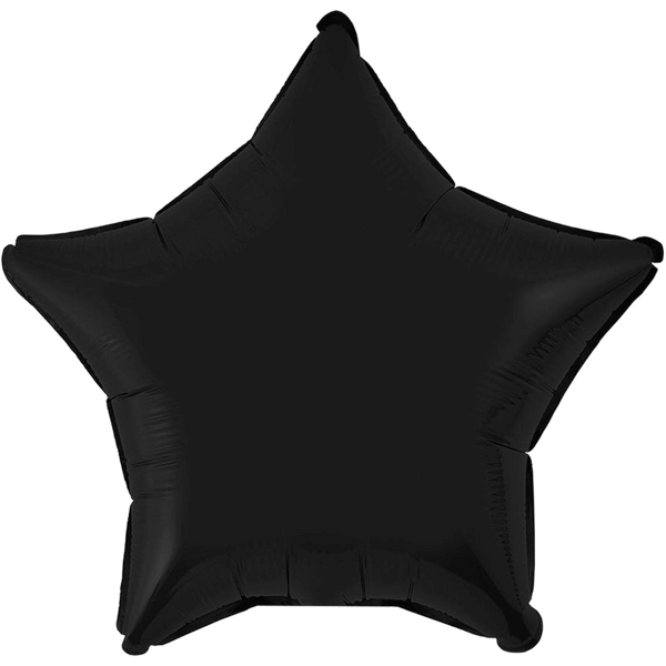 Фольгована зірка - чорна 3204-0013 фото