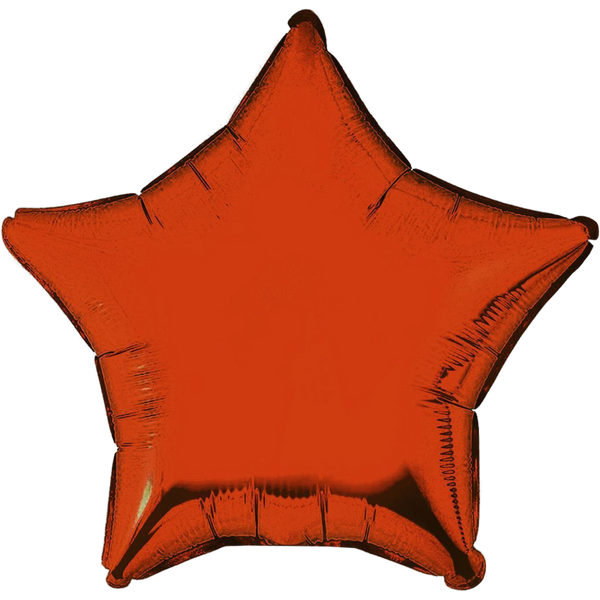 Фольгированная звезда - оранжевая  3204-0014 фото