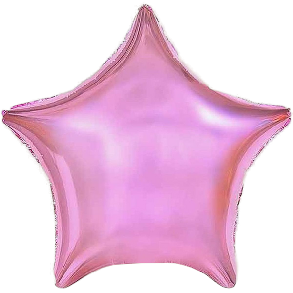 Фольгированная звезда - розовая 3204-0015 фото