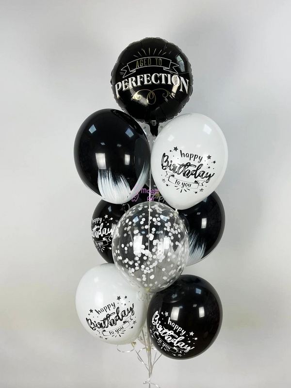 Набір кульок Happy Birthday - Браш buket - 0191 фото