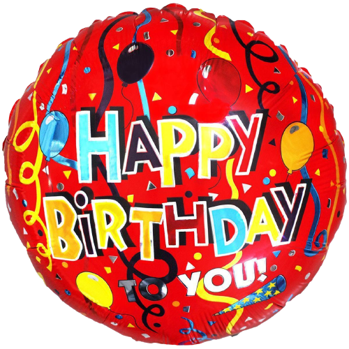 Фольгированный шар Happy Birthday- праздничный  1202-0401 фото