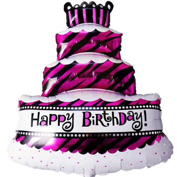 Фольгированная фигура Happy Birthday Торт