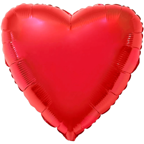 Фольговане серце червоне 1204-0085 фото