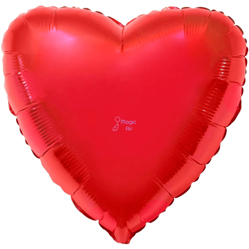 Фольговане серце червоне 1204-0085 фото