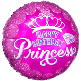 Фольгована кулька Happy Birthday корона
