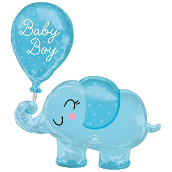 Фольгированная фигура Слоник Baby boy
