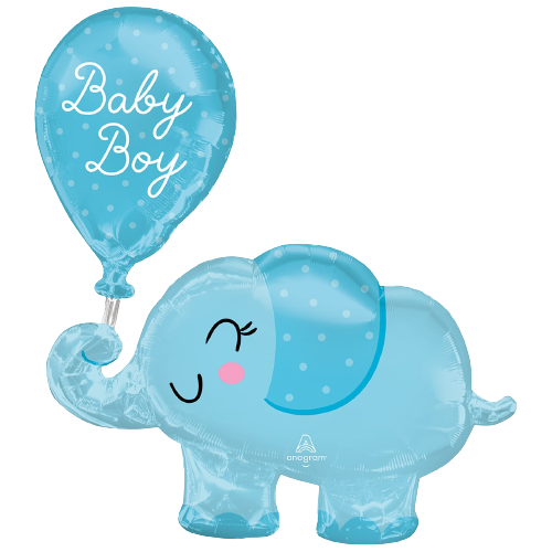 Фольгированная фигура Слоник Baby boy 3207-3200 фото