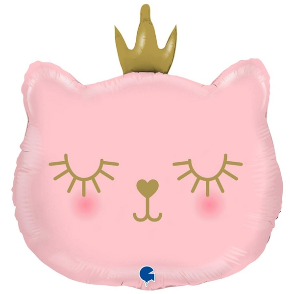 Фольгированная фигура "Кошечка с короной" 3207-3327 фото