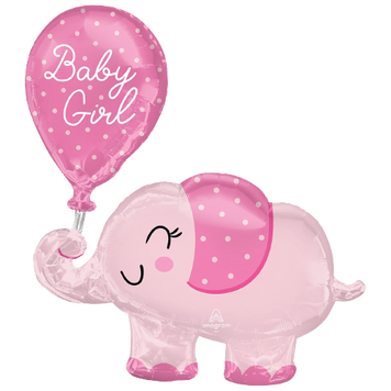 Фольгированная фигура Слоник Baby girl