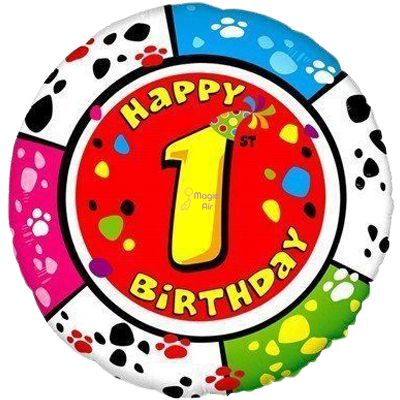 Фольгована кулька Happy Birthday цифри - від 1 до 9 1202-1789 фото