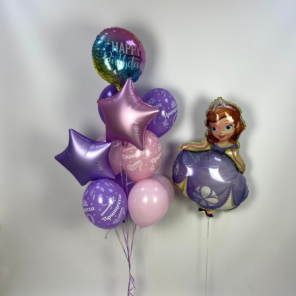 Набір гелієвих кульок "Принцесса Софія" buket - 0059 фото