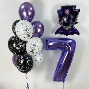 Набор шаров "Happy Birthday Wednesday"
