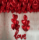 Романтичний набір гелієвих куль "Серця In Love"