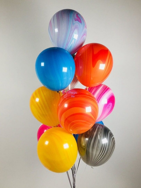 Гелієва кулька Агат блакитний 1108-0341 фото