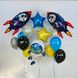 Набір кульок "Космонавт з космічними ракетами" buket-0026 фото 2