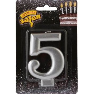 Свічка 5 срібло