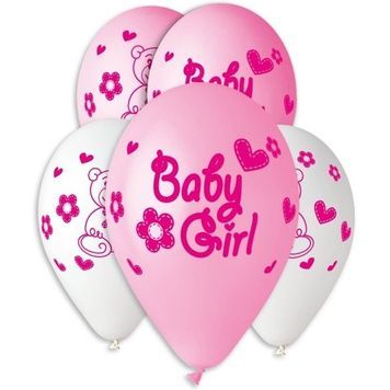 Кулька з малюнком 12" на виписку - Baby Girl