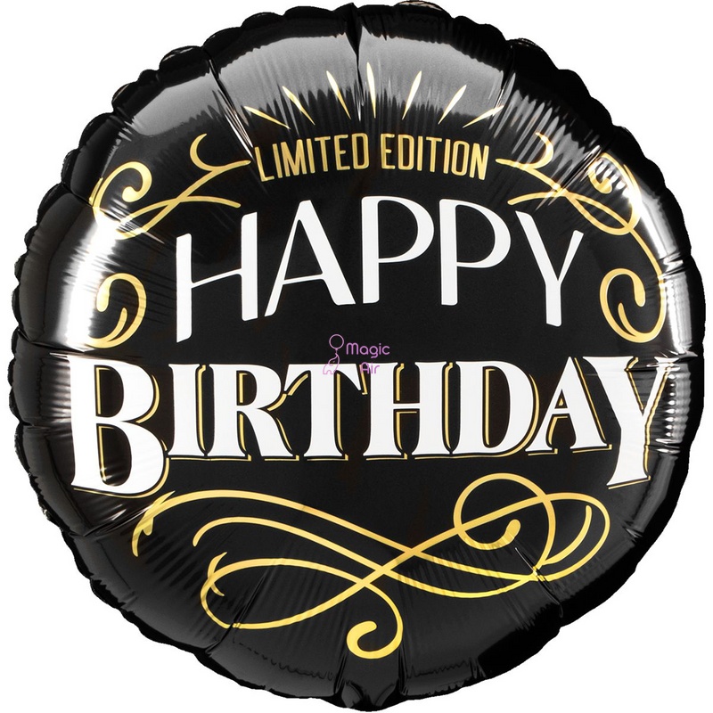 Фольгированный шар Happy Birthday - limited edition