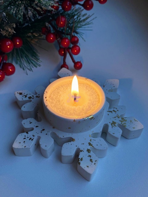 Насыпная Свеча Снежинка - Julia's Candle 3399-0004 фото