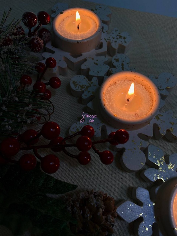 Насыпная Свеча Снежинка - Julia's Candle 3399-0004 фото