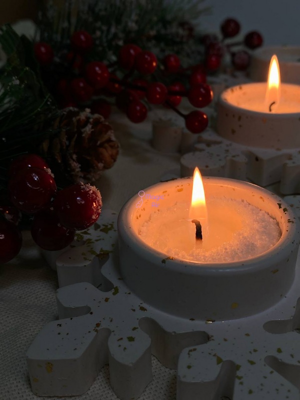 Насипна Свічка Сніжинка - Julia's Candle 3399-0004 фото