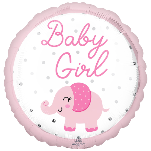 Фольгированный шар слоник - Baby Girl 3202-3042 фото