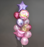 Набір гелієвих куль "Happy Birthday - Конфеті"
