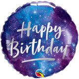 Фольгована кулька Happy Birthday зоряне сяйво