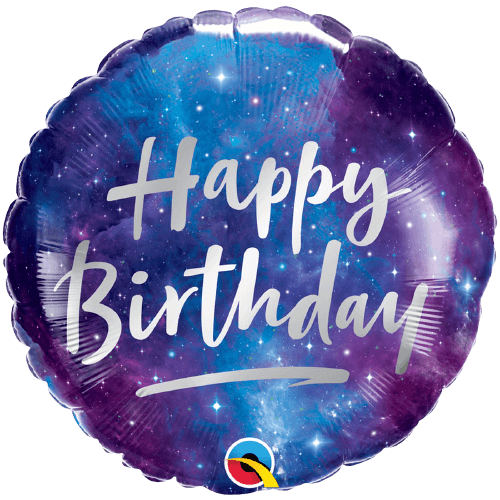 Фольгированный шар Happy Birthday звёздное сияние 3202-2697 фото