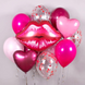 Набор шаров "Сладкие Губы с сердечками" buket - 0054 фото 1