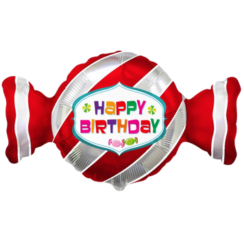 Фольгированный шар Конфета Happy Birthday
