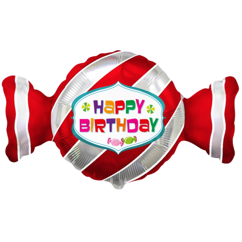 Фольгована кулька Цукерка Happy Birthday 1207-3200 фото