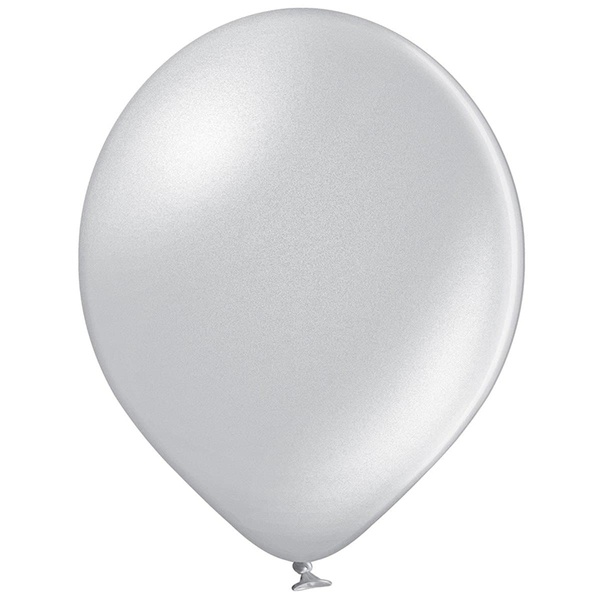 Кулька з гелієм срібло - металік - 12д(30см) В105-061 фото
