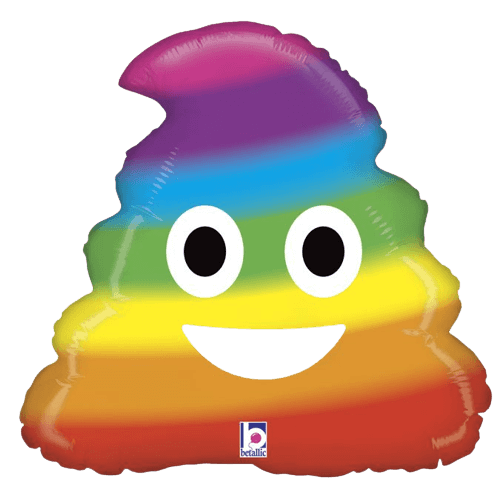 Фольгированный шар Emoji какашка 3207-1387 фото
