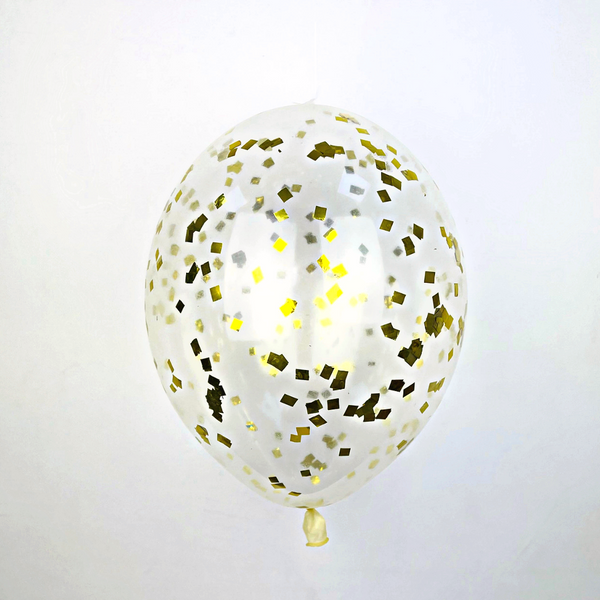 Гелиевый шар с конфетти Золотой квадрат 7455-011 фото