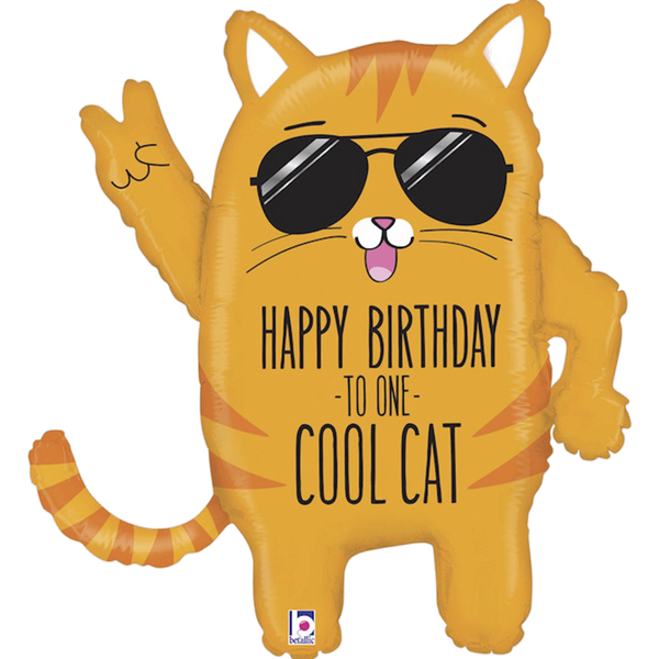Фольгированная фигура Кот - Cool Cat 3207-2282 фото