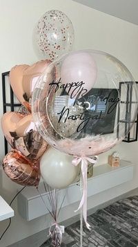Набор шаров Баблс 30" Happy Birthday
