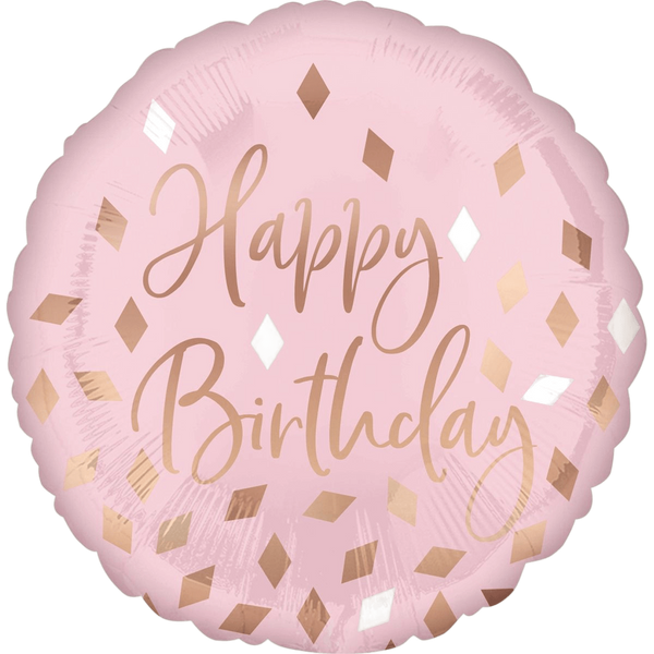 Фольгована кулька Happy Birthday ромби 3202-2754 фото