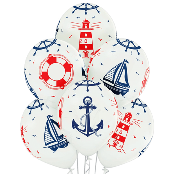 Кулька з малюнком 12"(30см) Кораблі 1103-1742 фото