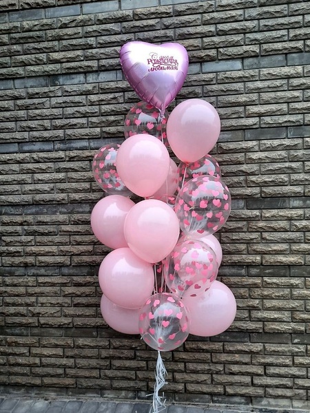 Набір гелієвих кульок для коханої дівчини buket - 0173 фото