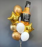 Набір гелевих кульок "Солідний Happy Birthday"