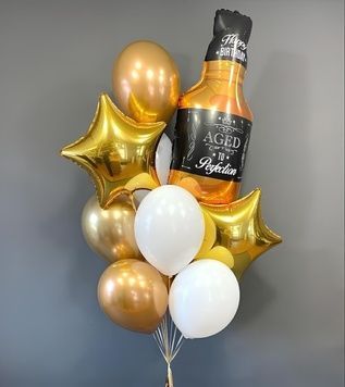 Набор гелиевых шаров "Солидный Happy Birthday"